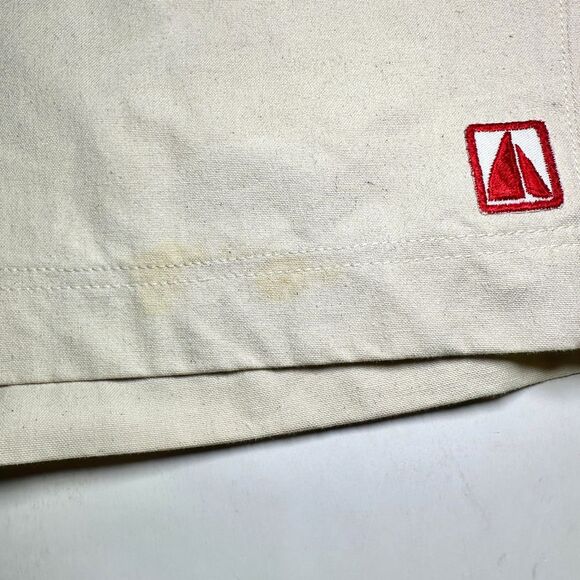 VTG Sail Loft Tan Suede Seat Sailing Shorts Mens 36 (Actual 34 inches) 9" inseam - Picture 9 of 11